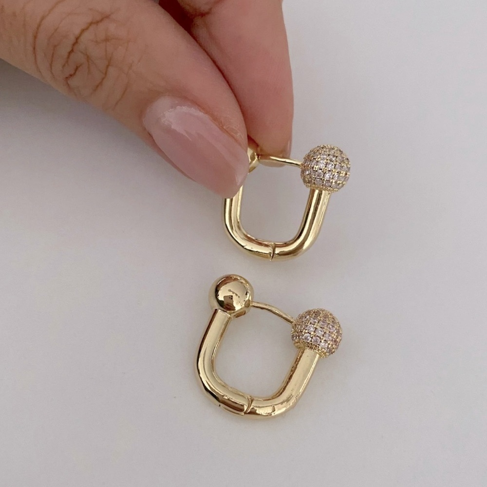 Gold Hoop Earrings | Modern Minimalist Design